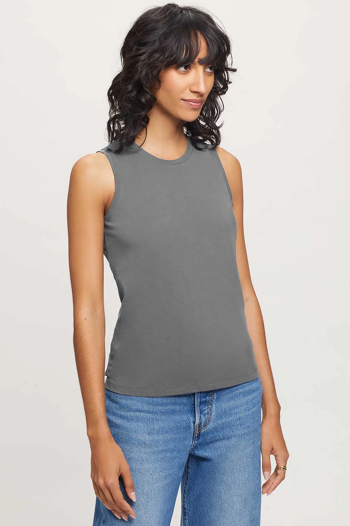 Organic Crew Tank sold by Goldie Tees product image thumbnail 5