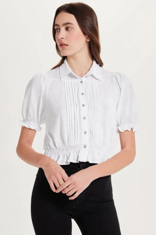 Amelie Pintuck Blouse sold by Goldie Tees