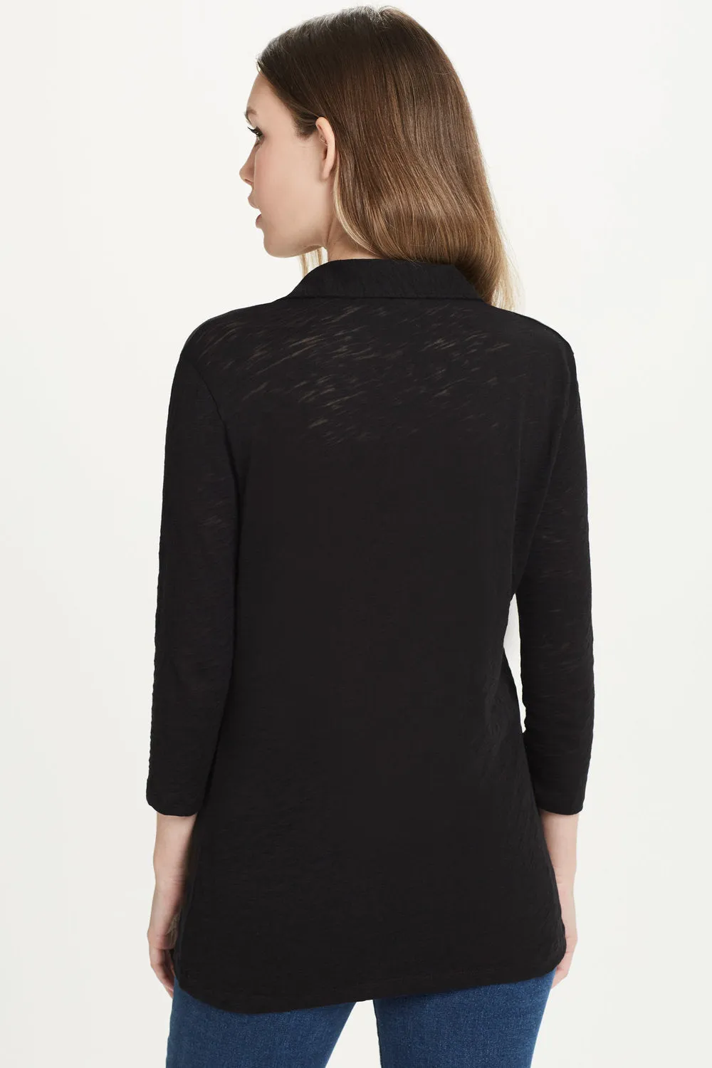 3/4 Sleeve Polo Tee sold by Goldie Tees product image thumbnail 5