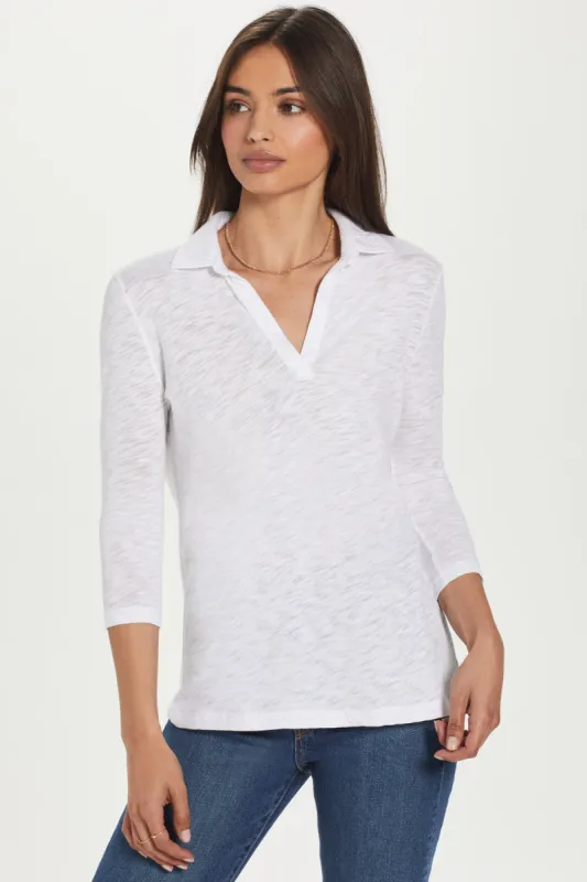 3/4 Sleeve Polo Tee sold by Goldie Tees