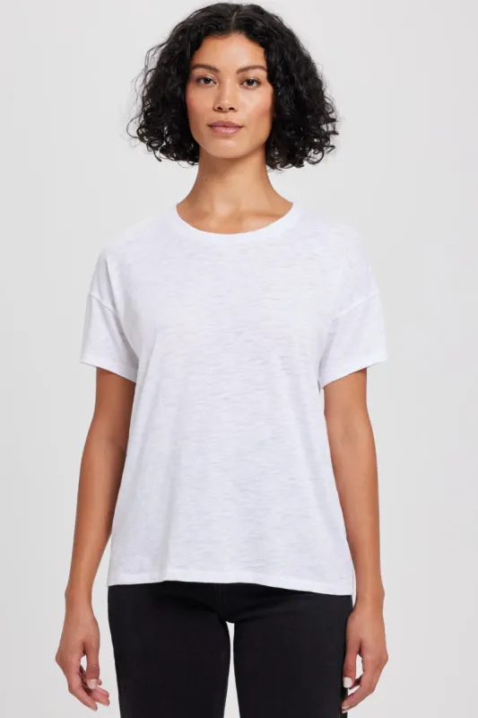 Signature Slub Drop Shoulder Tee sold by Goldie Tees