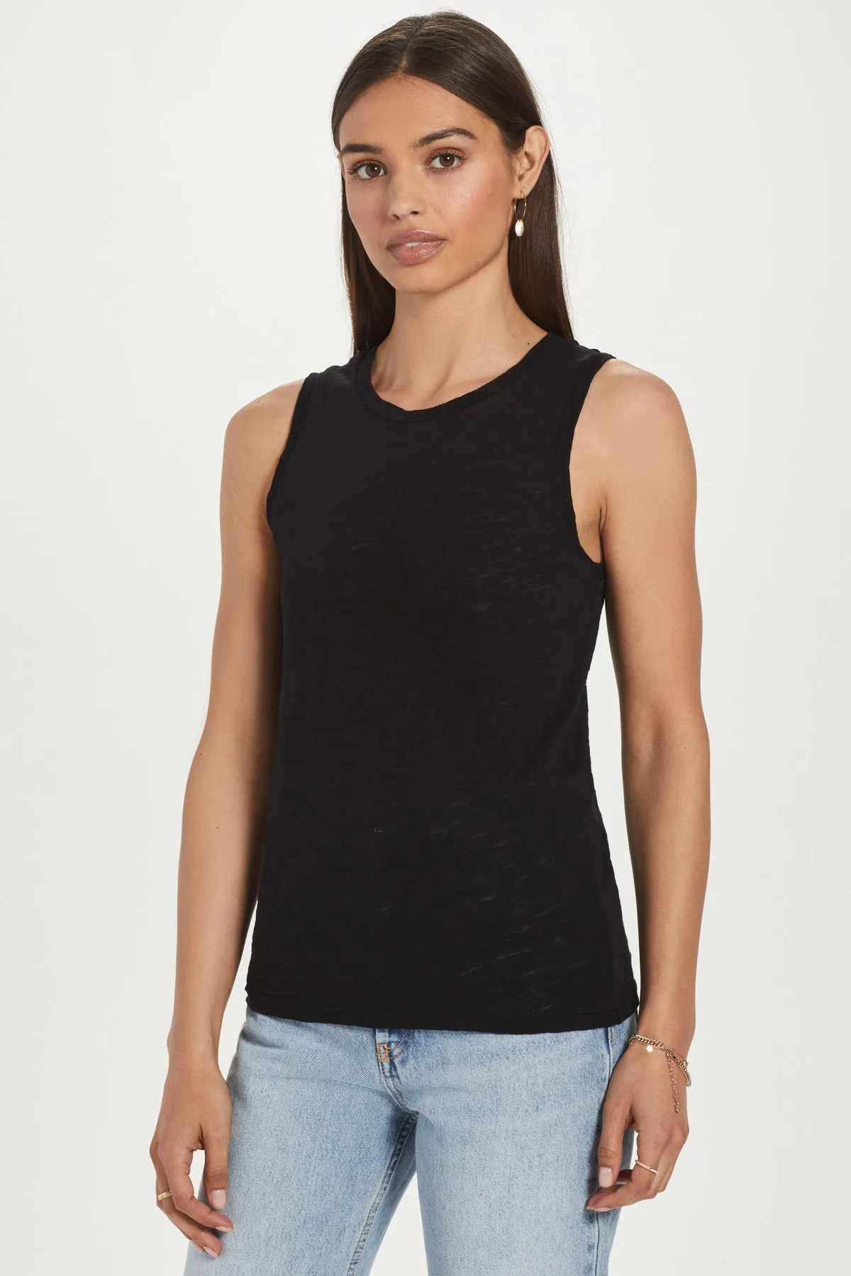 Signature Slub Crew Tank sold by Goldie Tees product image thumbnail 4