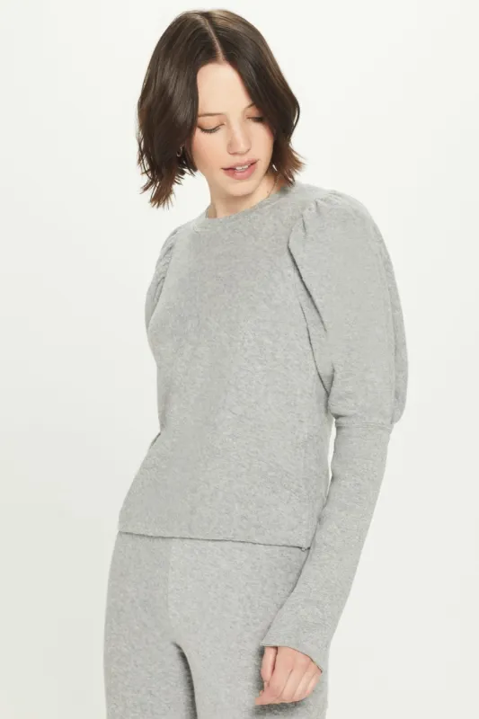 Reverse French Terry Puff Sleeve Sweatshirt sold by Goldie Tees