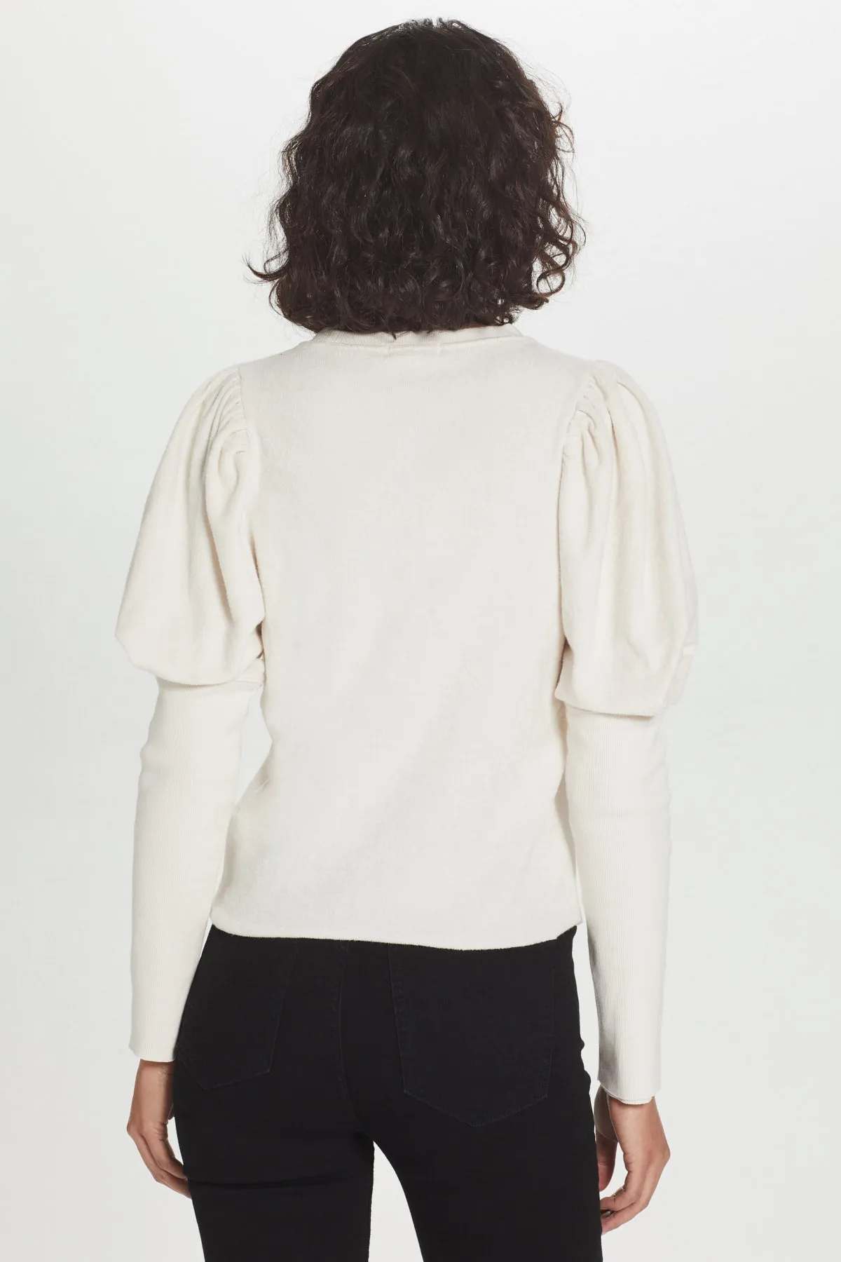Reverse French Terry Puff Sleeve Sweatshirt sold by Goldie Tees product image thumbnail 5