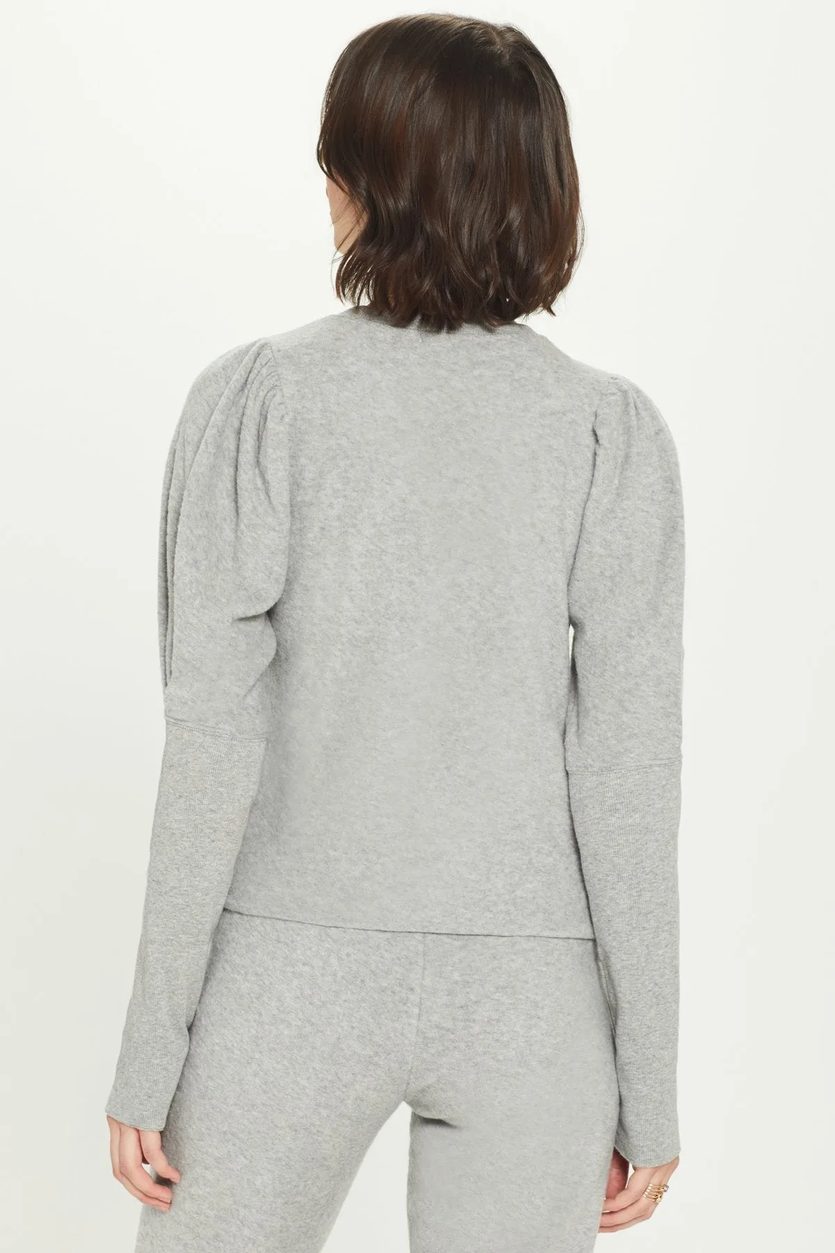 Reverse French Terry Puff Sleeve Sweatshirt sold by Goldie Tees product image thumbnail 3