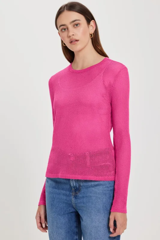 Aubrey Fishnet Top sold by Goldie Tees