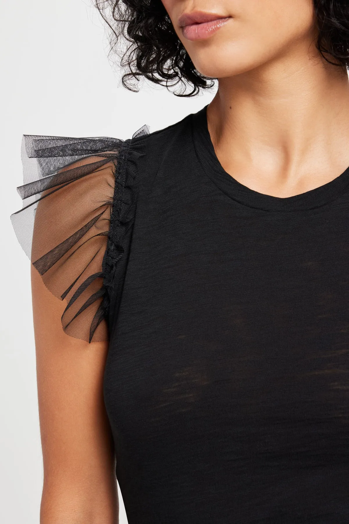 Tulle Ruffle Shell sold by Goldie Tees product image thumbnail 3