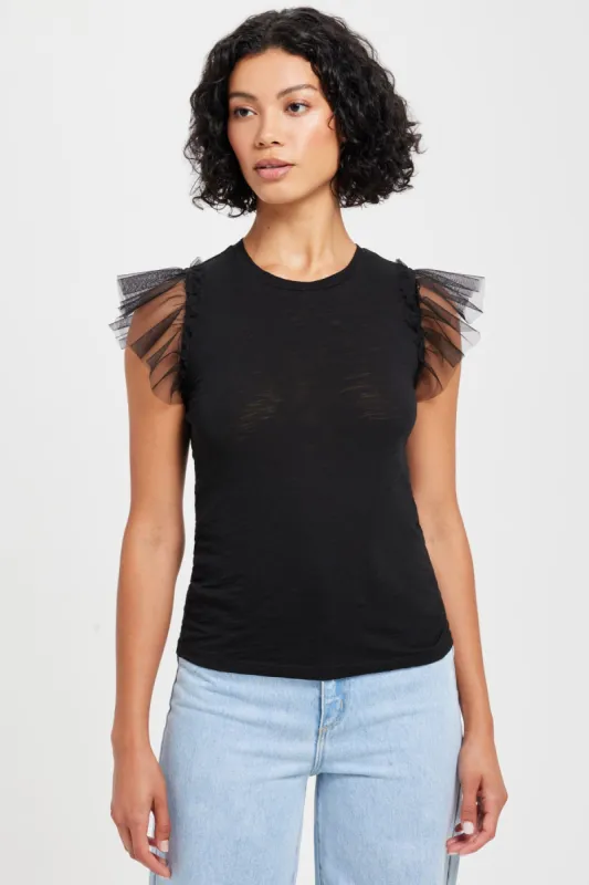 Tulle Ruffle Shell sold by Goldie Tees