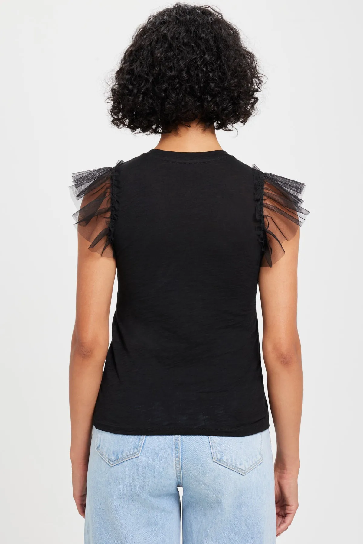 Tulle Ruffle Shell sold by Goldie Tees product image thumbnail 4