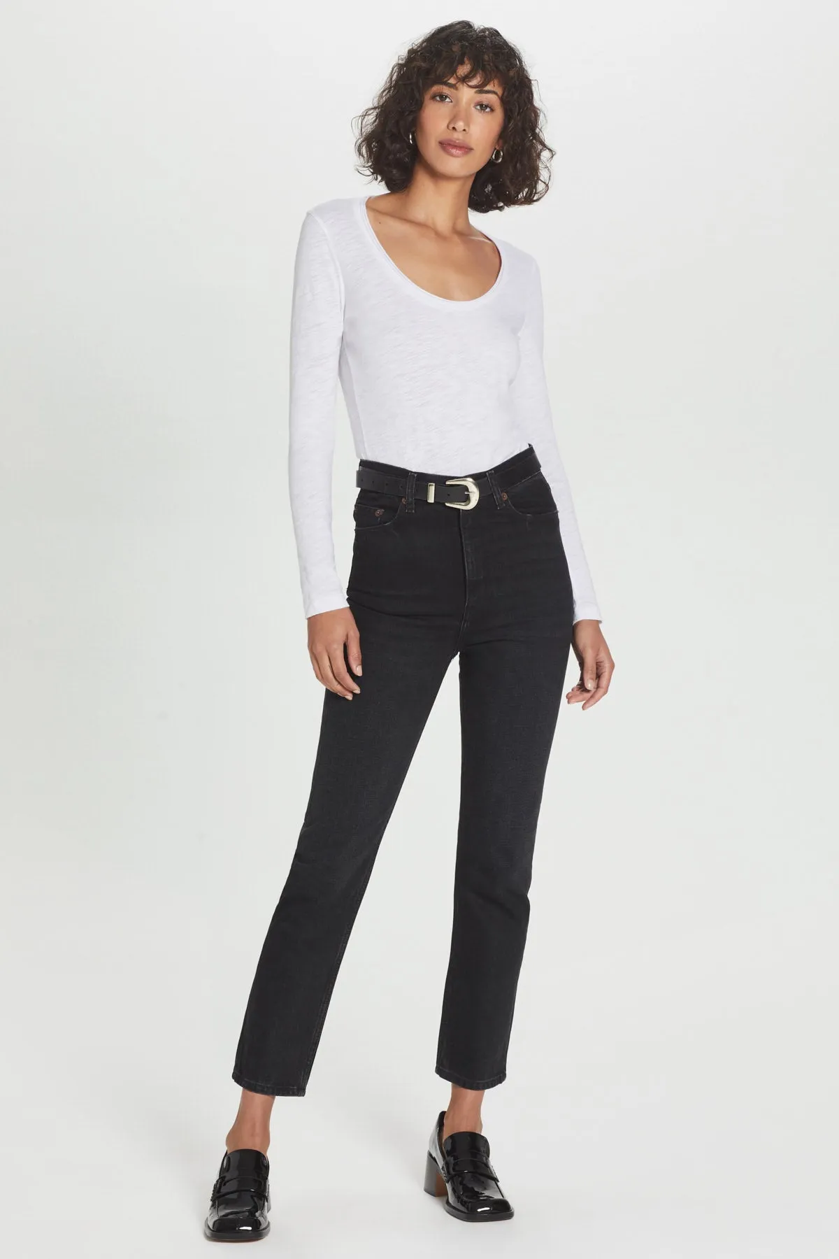 Petal Trim Scoop Neck Tee sold by Goldie Tees product image thumbnail 2