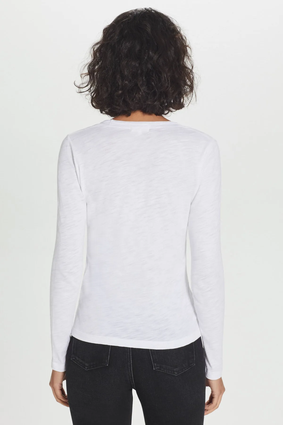 Petal Trim Scoop Neck Tee sold by Goldie Tees product image thumbnail 3