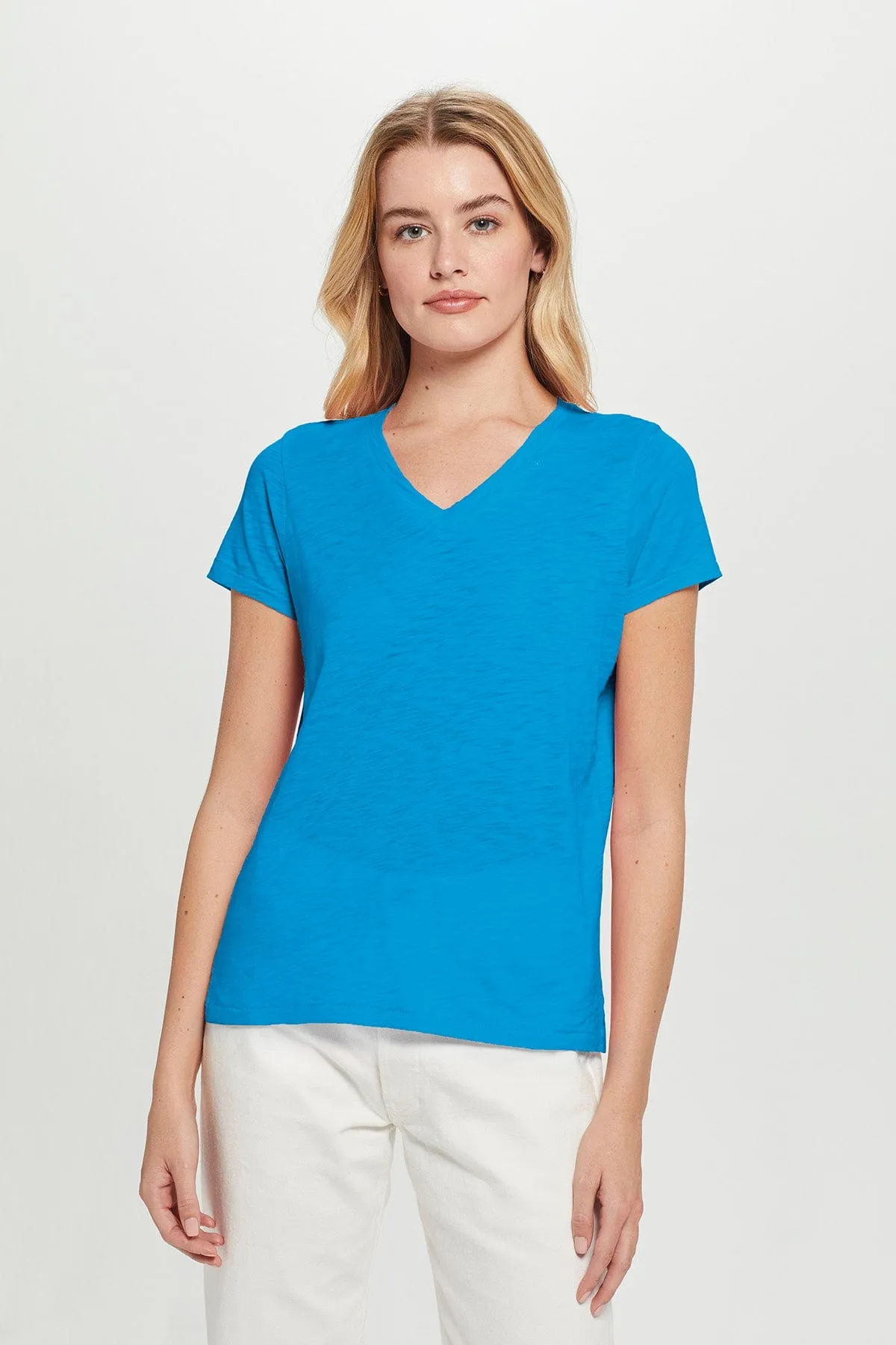 Signature Slub V Neck Boy Tee sold by Goldie Tees product image thumbnail 5