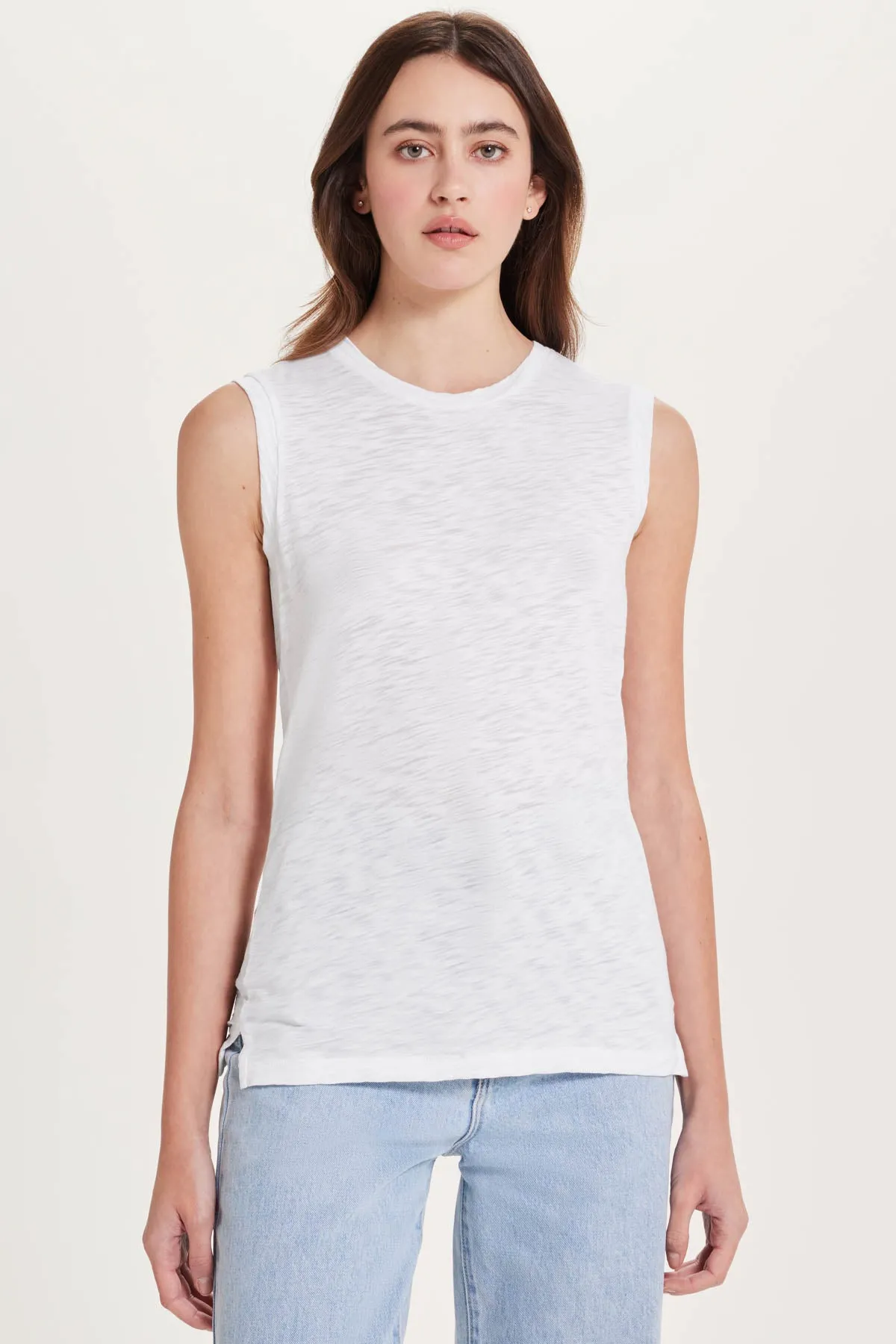 Signature Slub Sleeveless Boy Tee sold by Goldie Tees