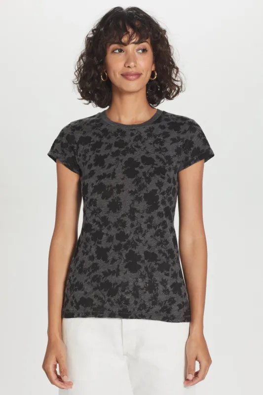 Rococo Floral Ringer Tee sold by Goldie Tees