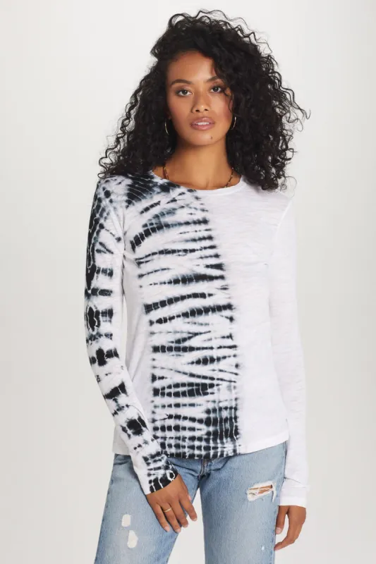 Long Sleeve Looping Tie Dye Tee sold by Goldie Tees