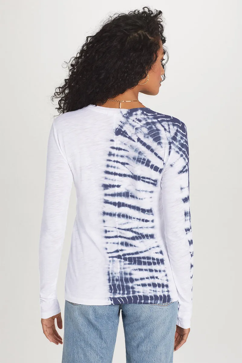 Long Sleeve Looping Tie Dye Tee sold by Goldie Tees product image thumbnail 5
