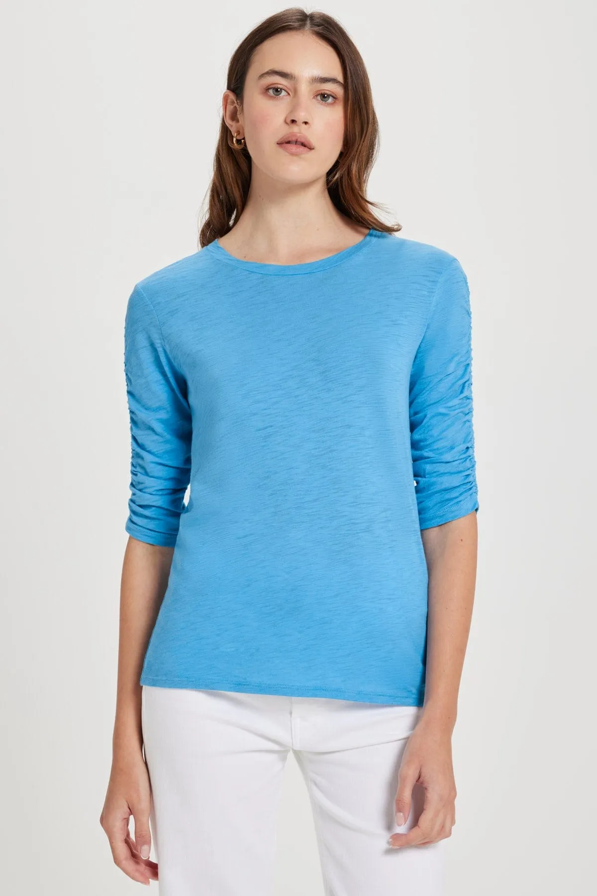 Ruched Half Sleeve Tee sold by Goldie Tees