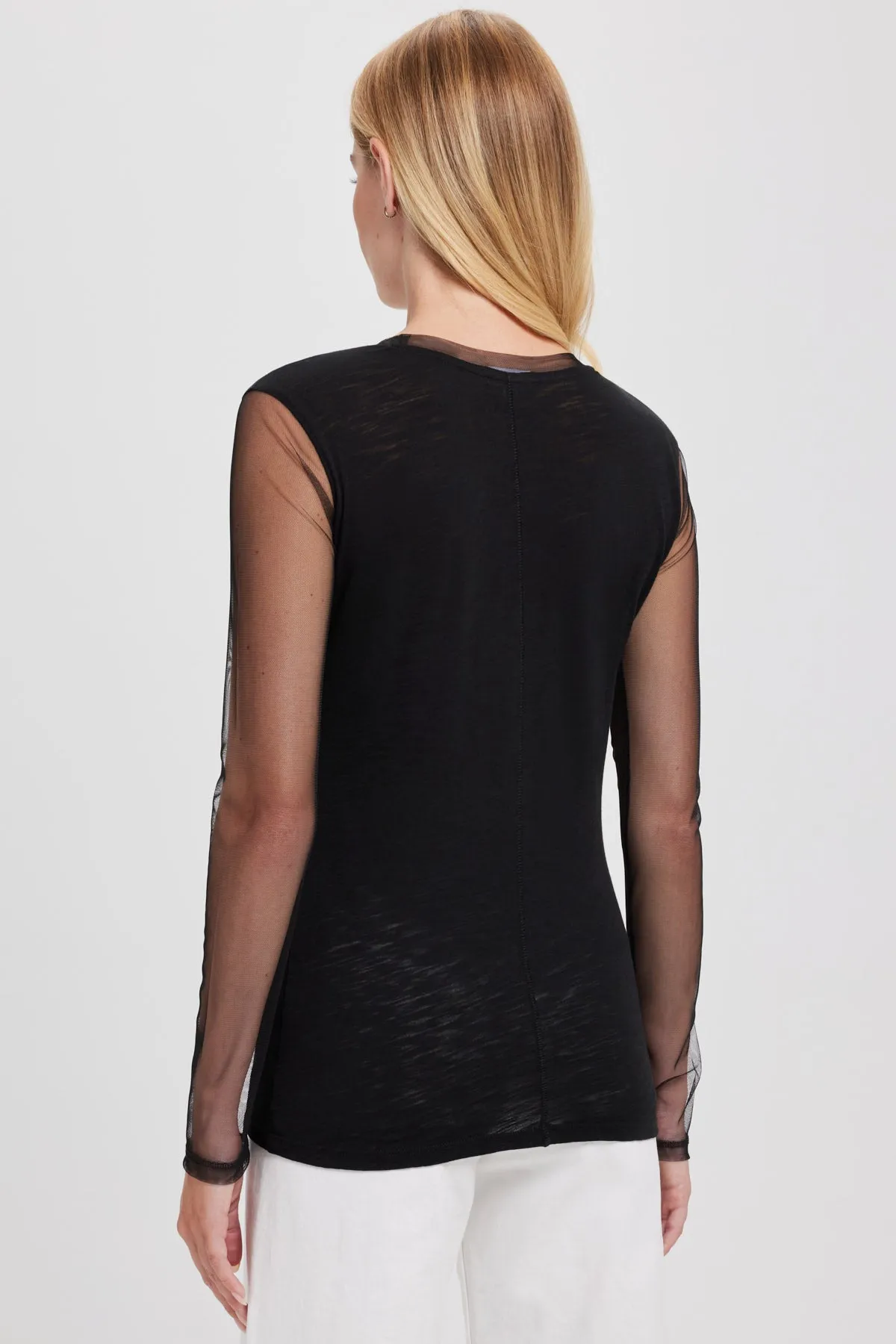 Tulle Long Sleeve Tee sold by Goldie Tees product image thumbnail 3