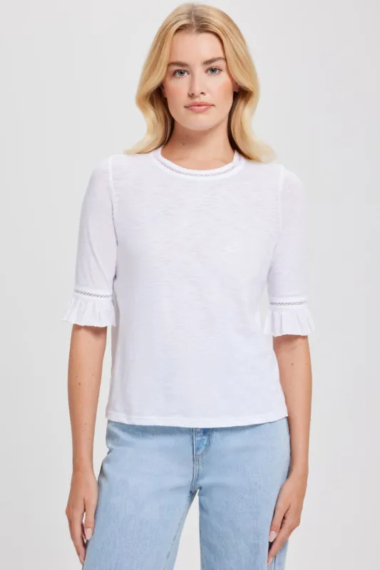 Honor Embroidered Half Sleeve Tee sold by Goldie Tees