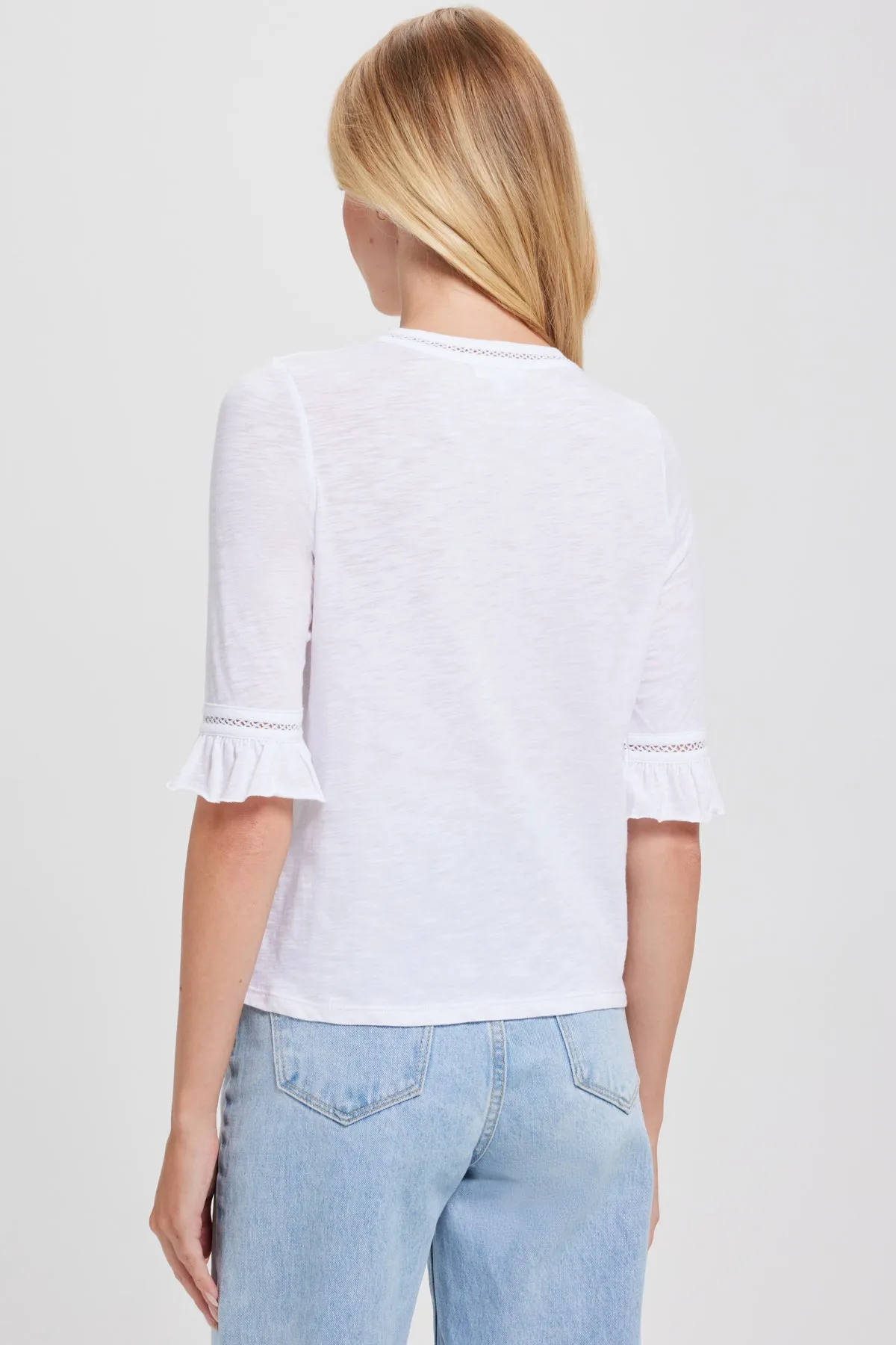 Honor Embroidered Half Sleeve Tee sold by Goldie Tees product image thumbnail 4