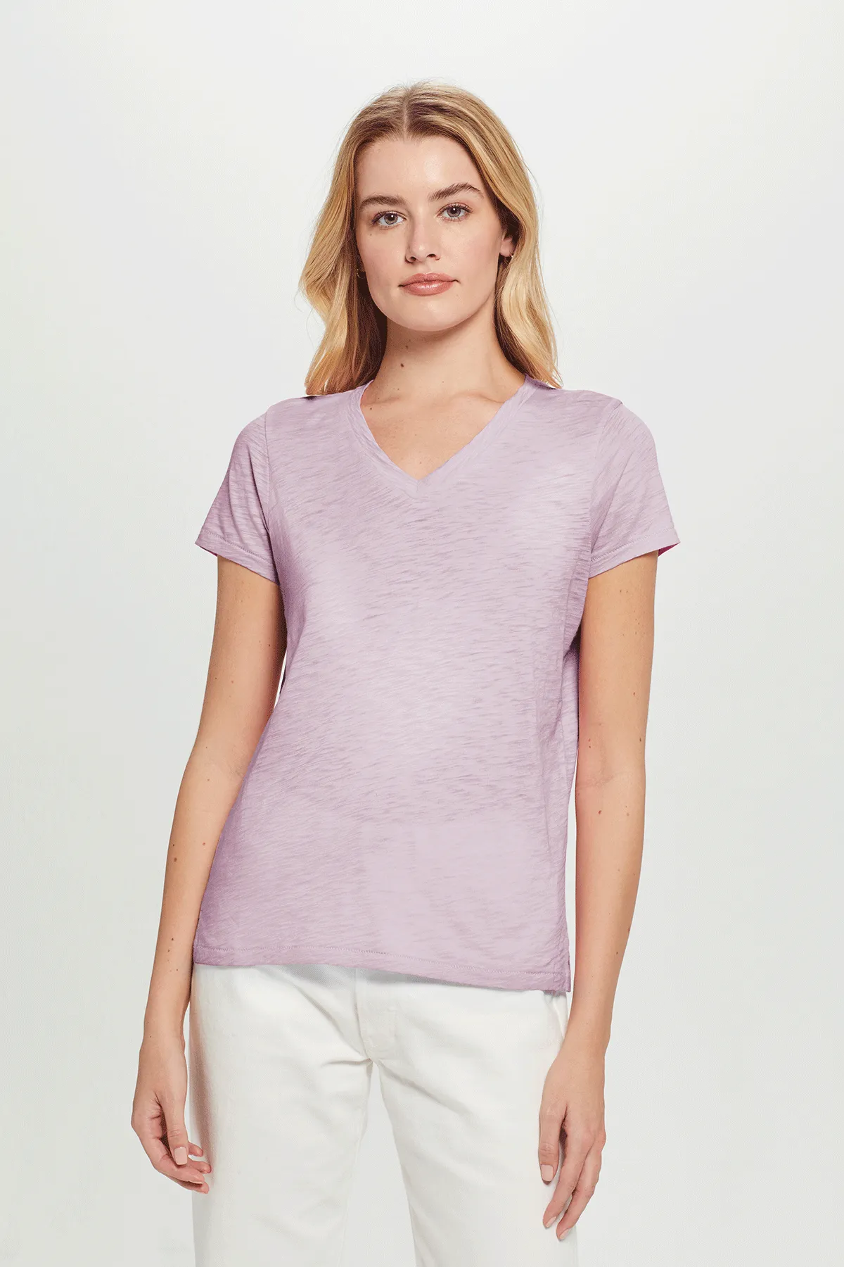 Signature Slub V Neck Boy Tee sold by Goldie Tees product image thumbnail 3