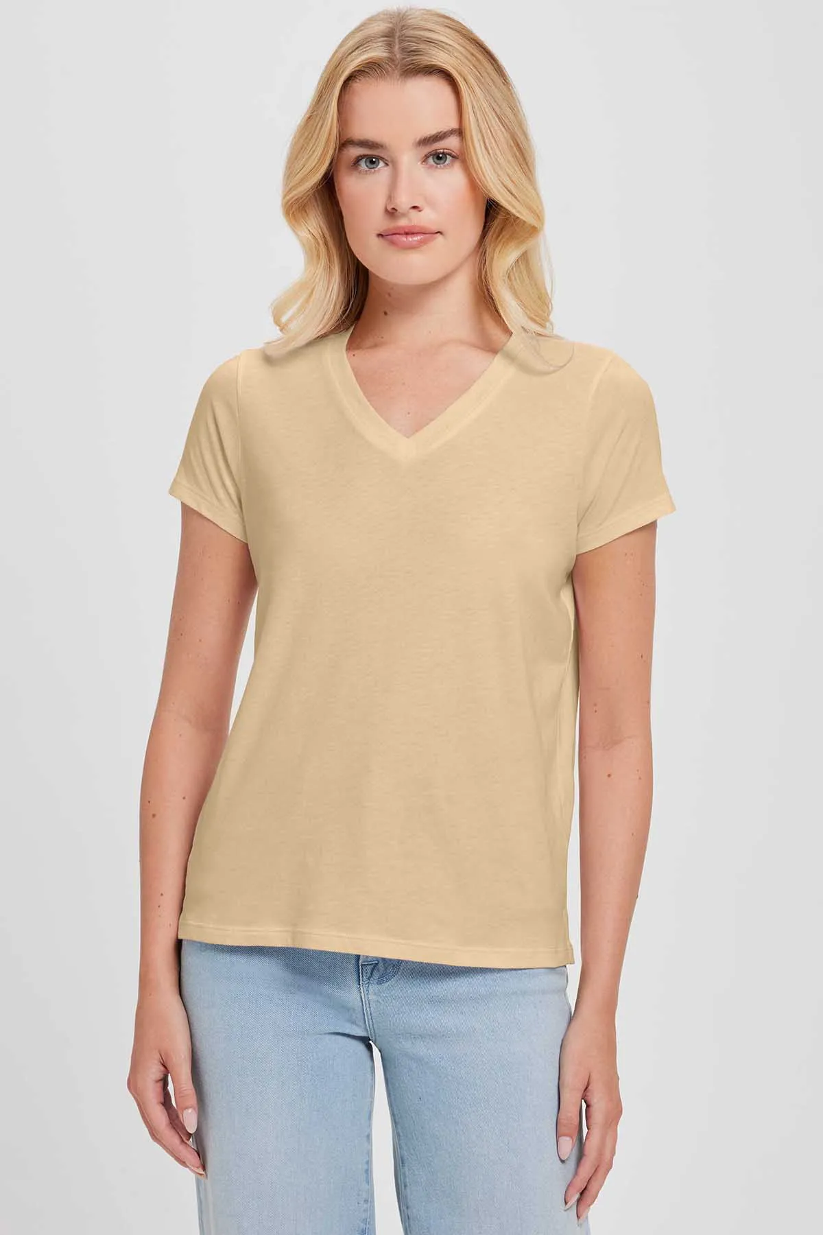 Organic V Neck Boy Tee sold by Goldie Tees