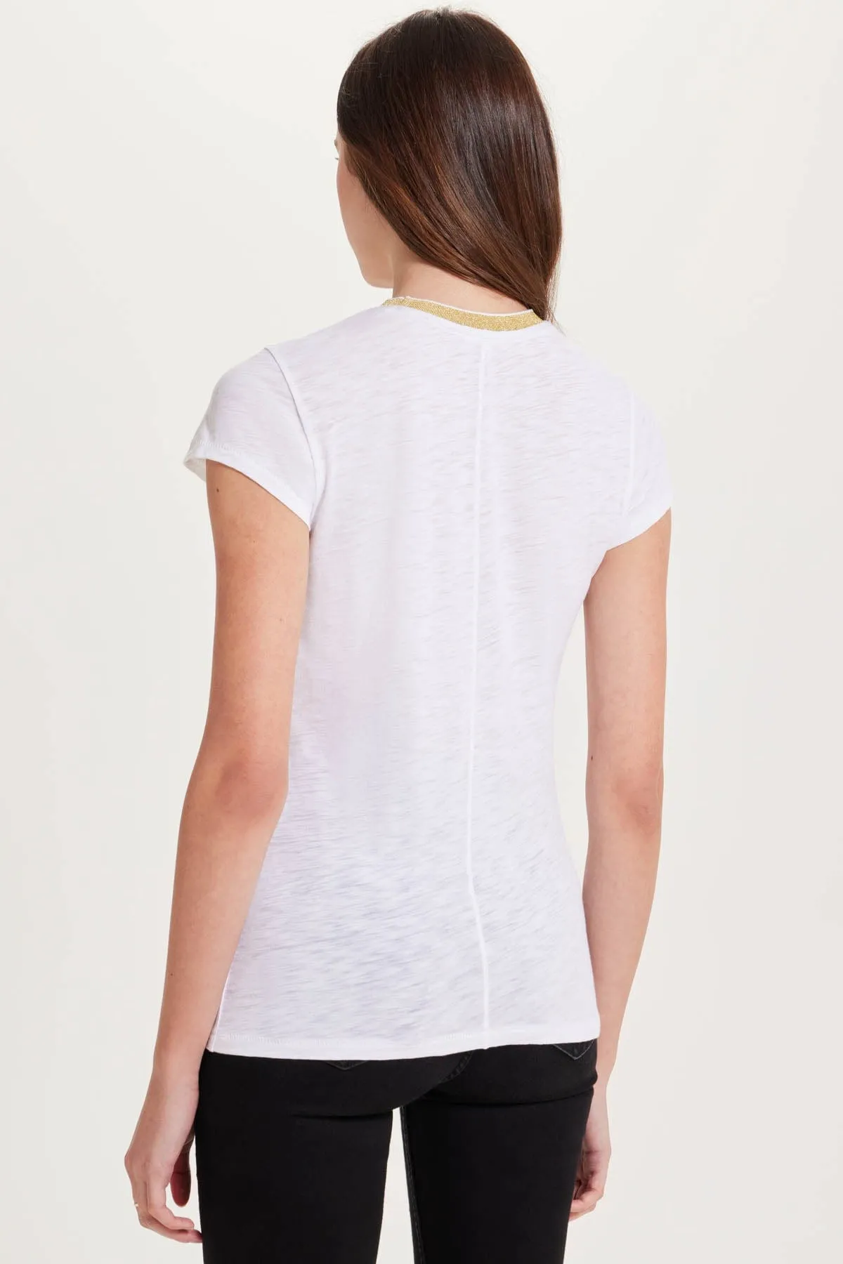 Pavé Ringer Tee sold by Goldie Tees product image thumbnail 4