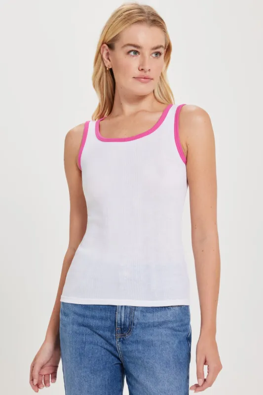 Parker Variegated Rib Tank sold by Goldie Tees