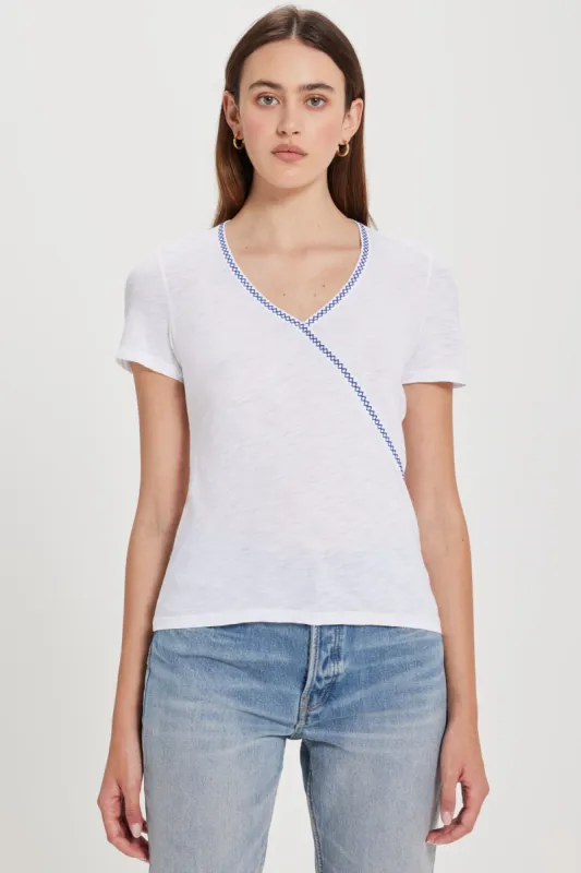 Nina Embroidered Top sold by Goldie Tees