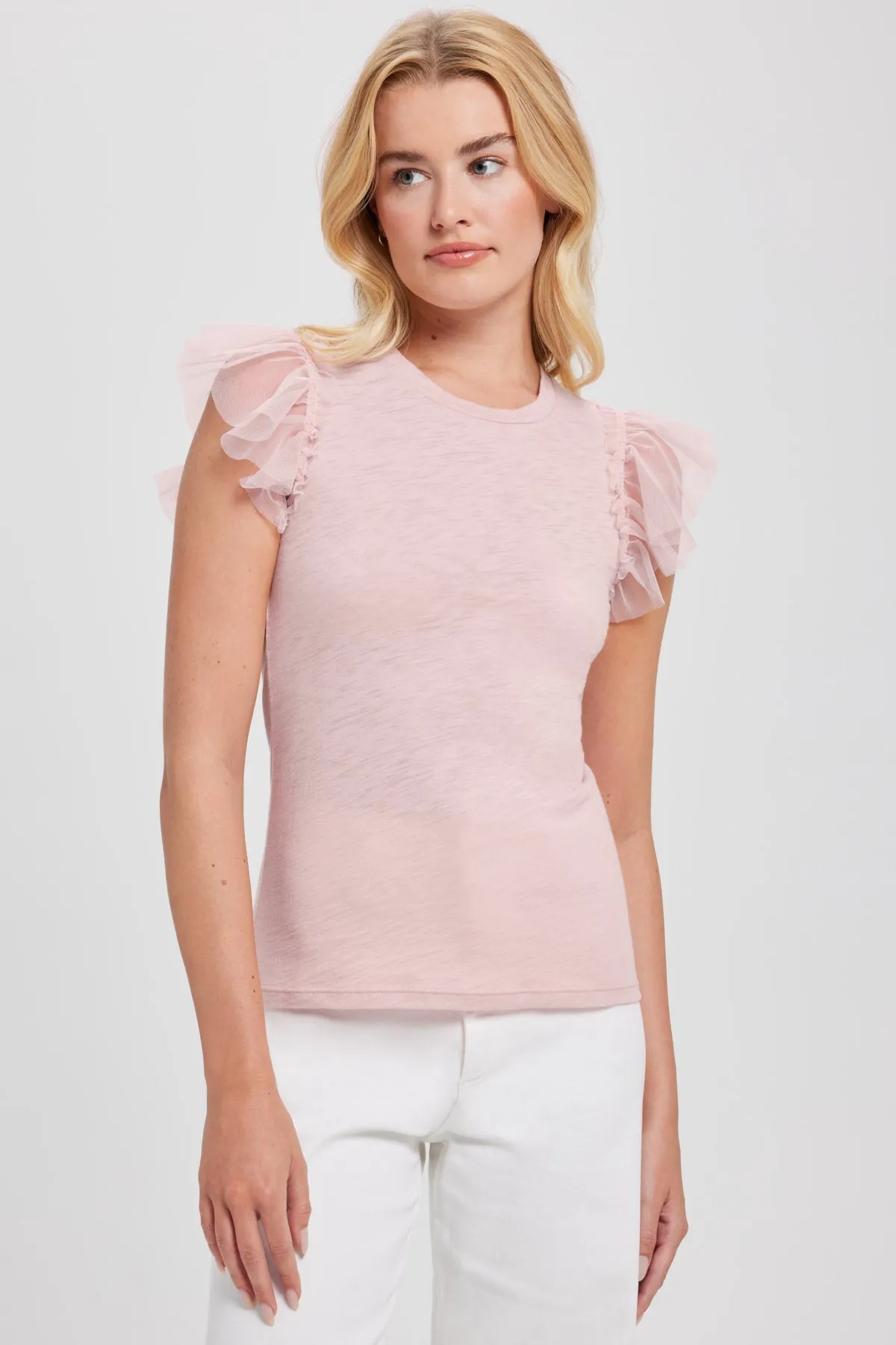 Tulle Ruffle Shell sold by Goldie Tees product image thumbnail 3