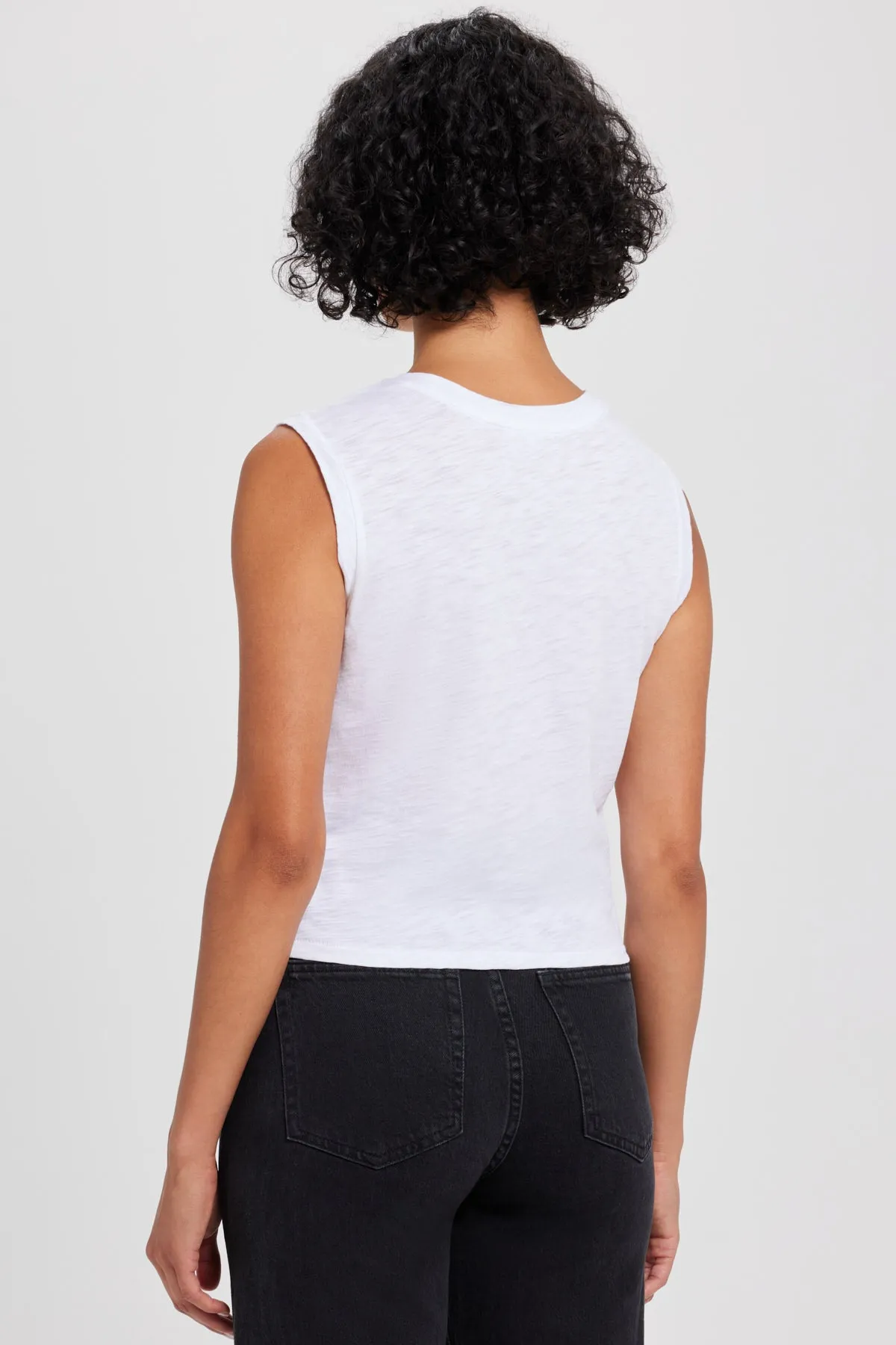 Signature Slub Crop Tank sold by Goldie Tees product image thumbnail 3