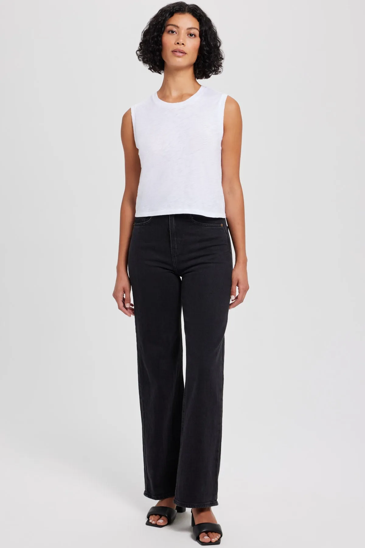 Signature Slub Crop Tank sold by Goldie Tees product image thumbnail 2