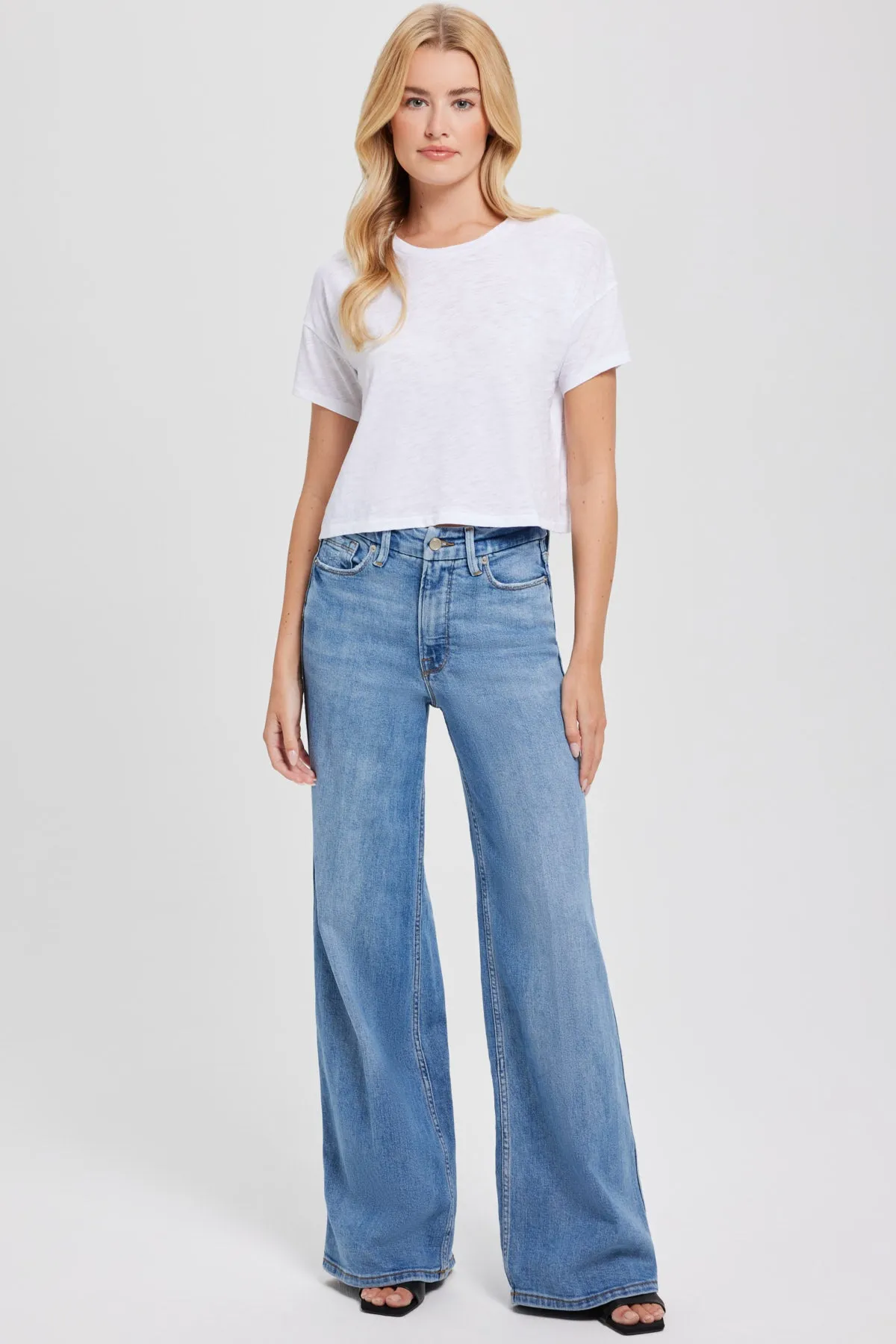 Signature Slub Crop Tee sold by Goldie Tees product image thumbnail 2