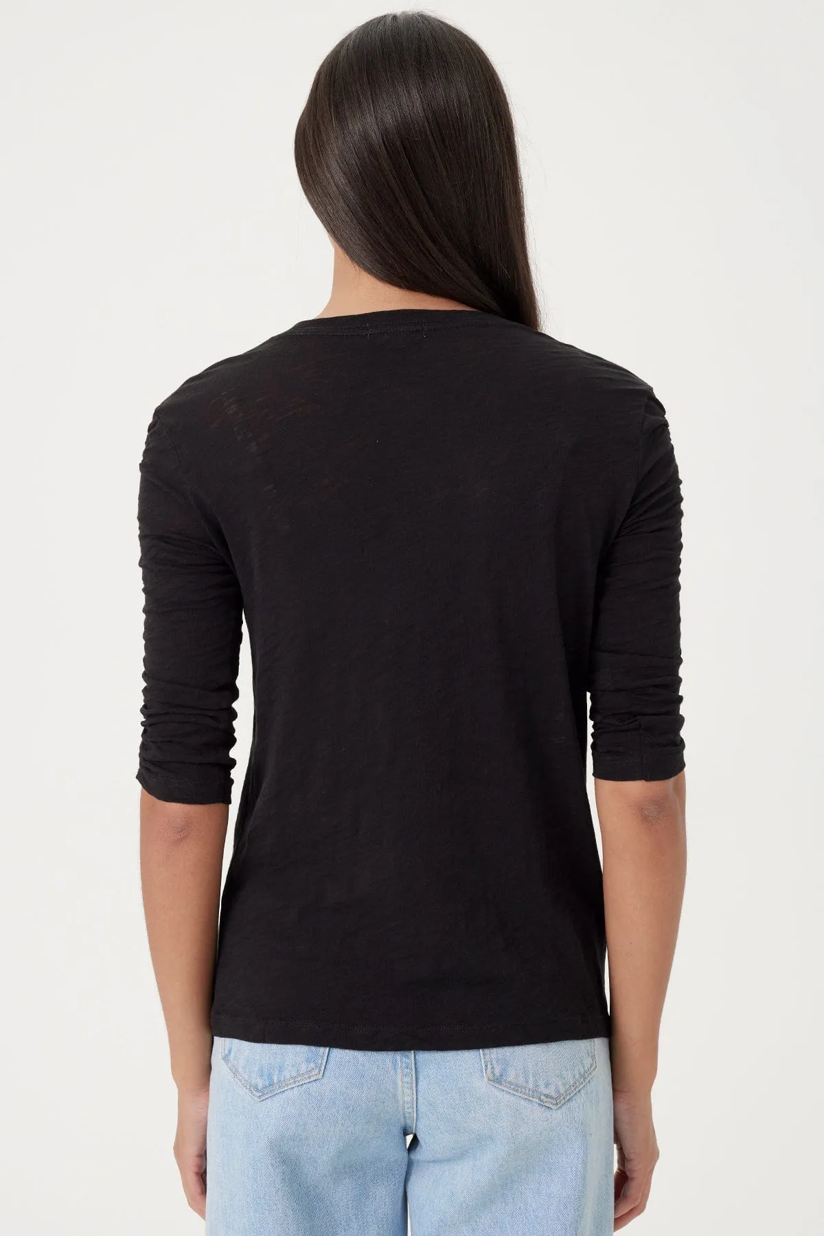 Ruched Half Sleeve Tee sold by Goldie Tees product image thumbnail 5