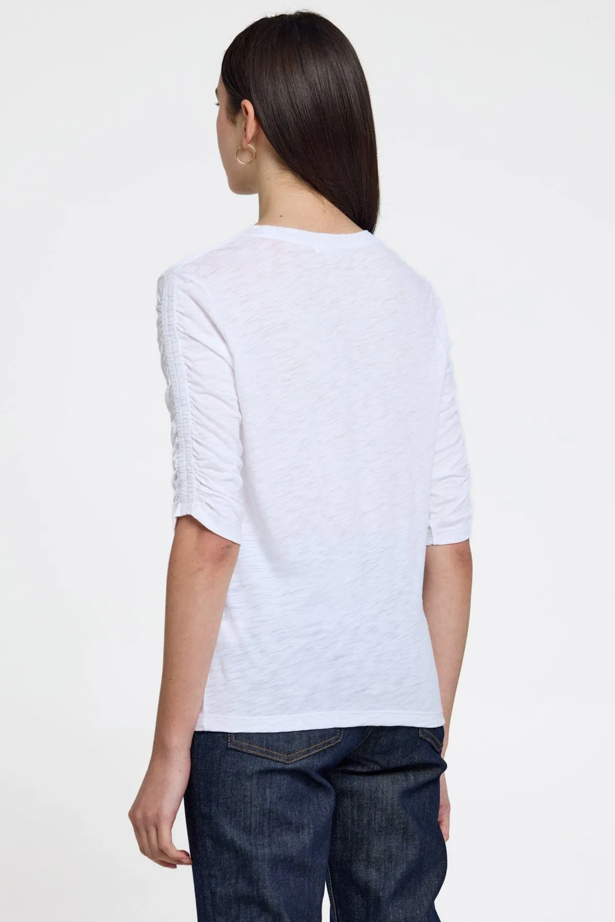 Ruched Half Sleeve Tee sold by Goldie Tees product image thumbnail 3