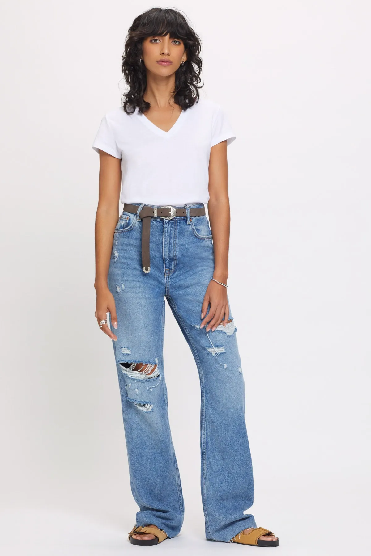 Organic V Neck Tee sold by Goldie Tees product image thumbnail 2