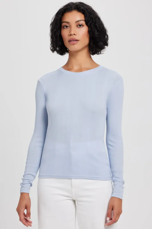 Long Sleeve Variegated Rib Tee sold by Goldie Tees