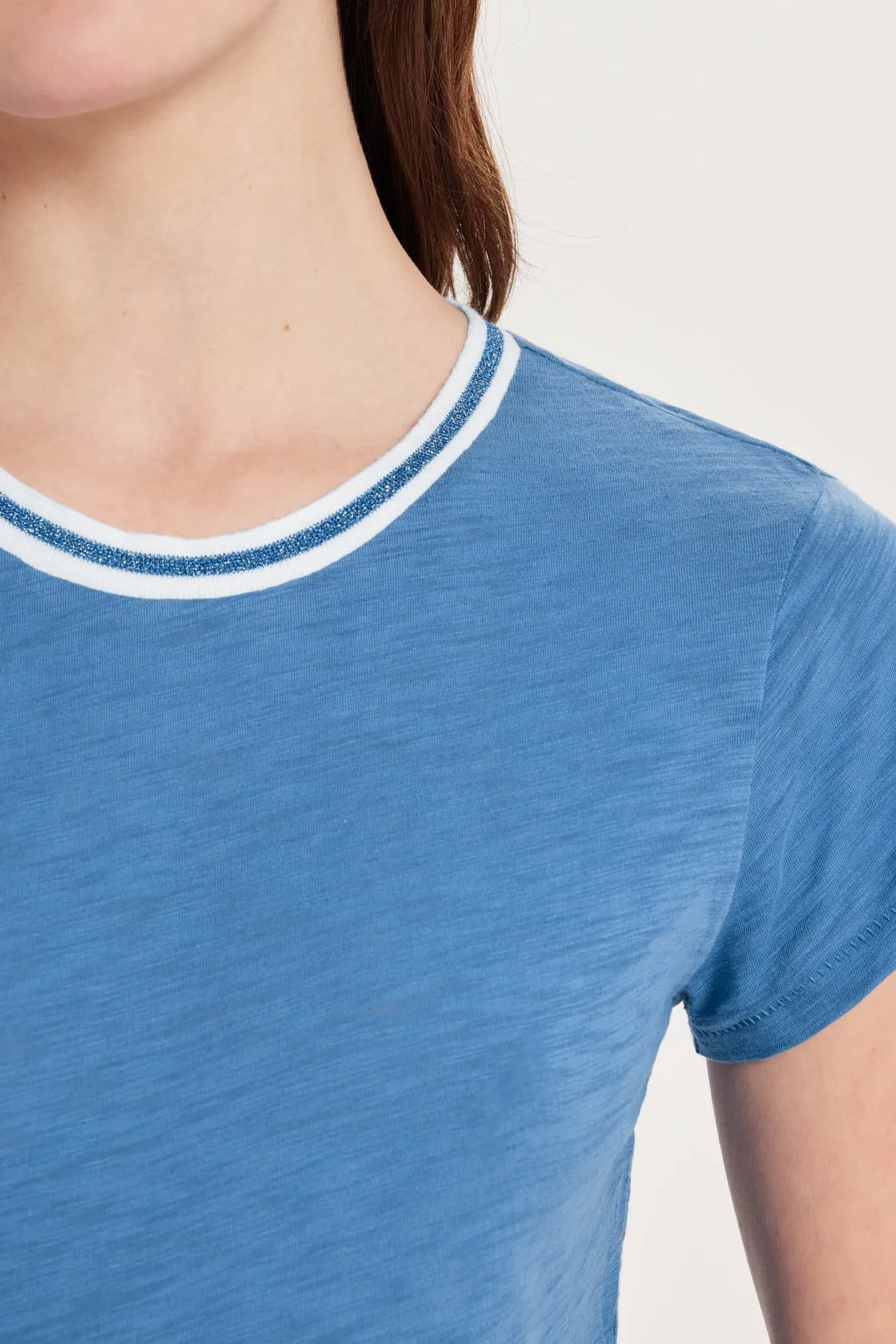 Tipped Ringer Tee sold by Goldie Tees product image thumbnail 3