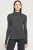 Ribbed Long Sleeve Mock Tee sold by Goldie Tees