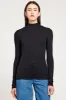 Ribbed Long Sleeve Mock Tee sold by Goldie Tees