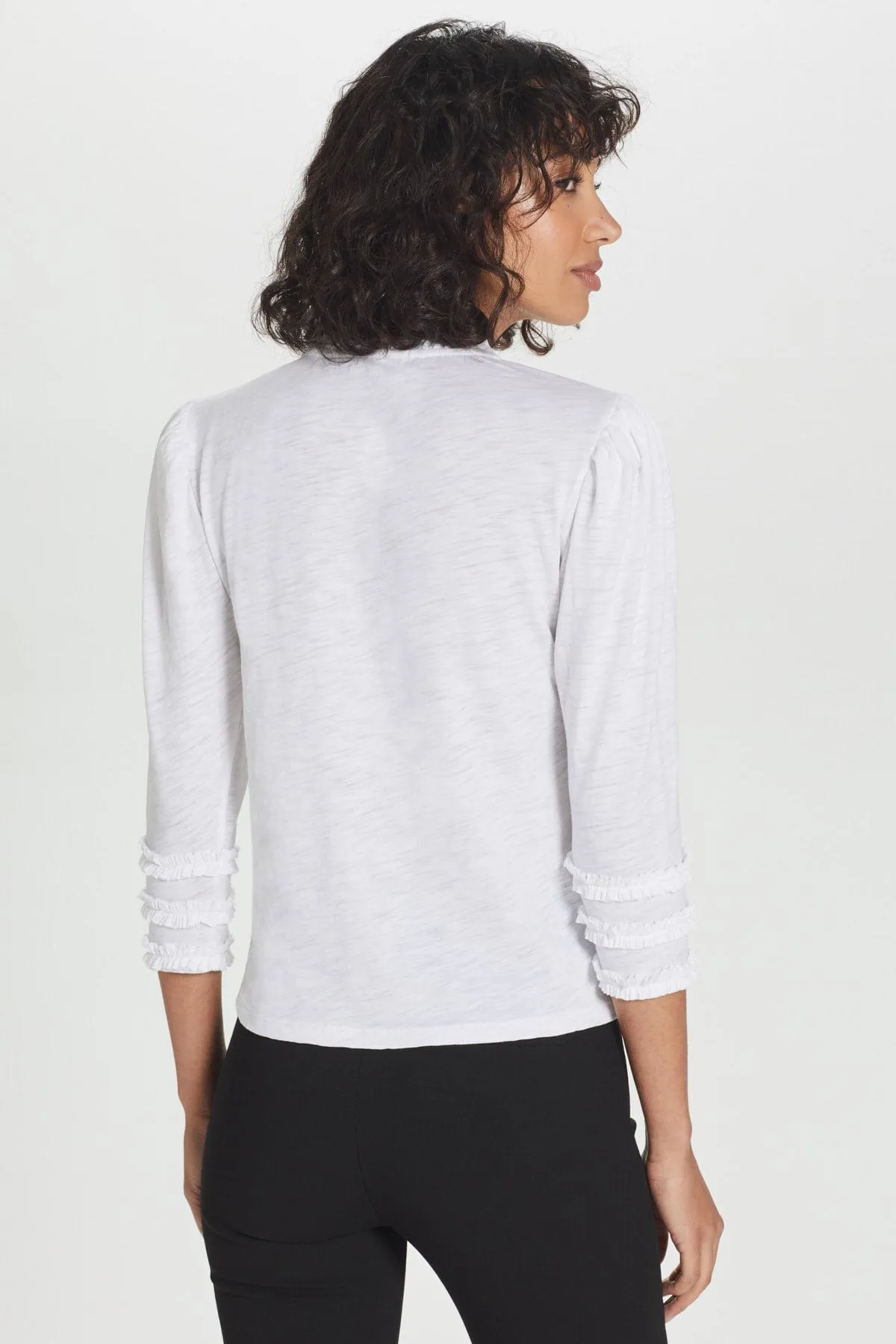 Audrey Ruffle Top sold by Goldie Tees product image thumbnail 3