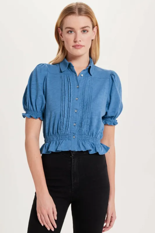 Amelie Pintuck Blouse sold by Goldie Tees