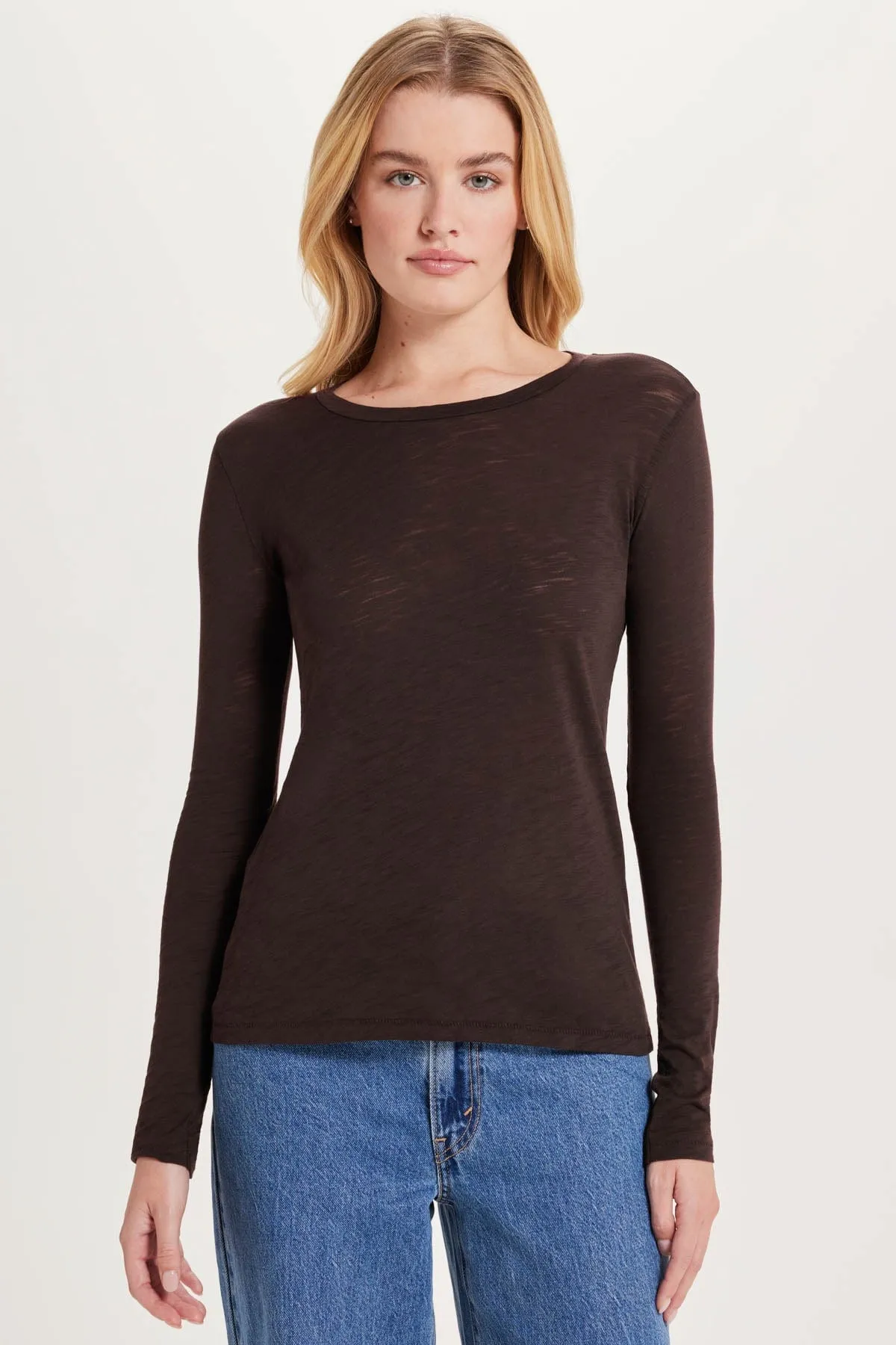 Signature Slub Long Sleeve Tee sold by Goldie Tees