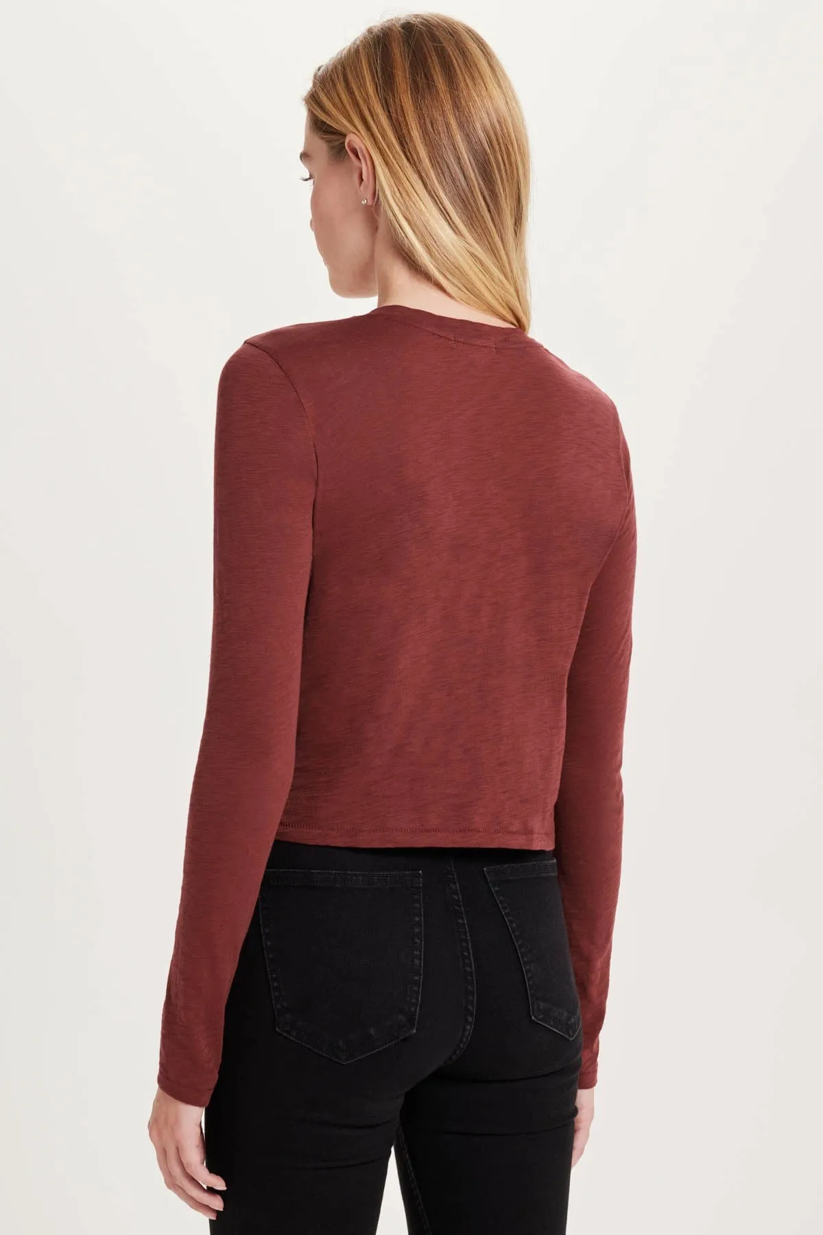 Long Sleeve Cropped Boy Tee sold by Goldie Tees product image thumbnail 2