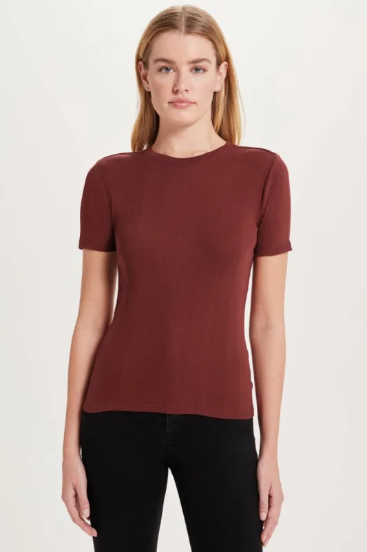 Variegated Rib Tee sold by Goldie Tees