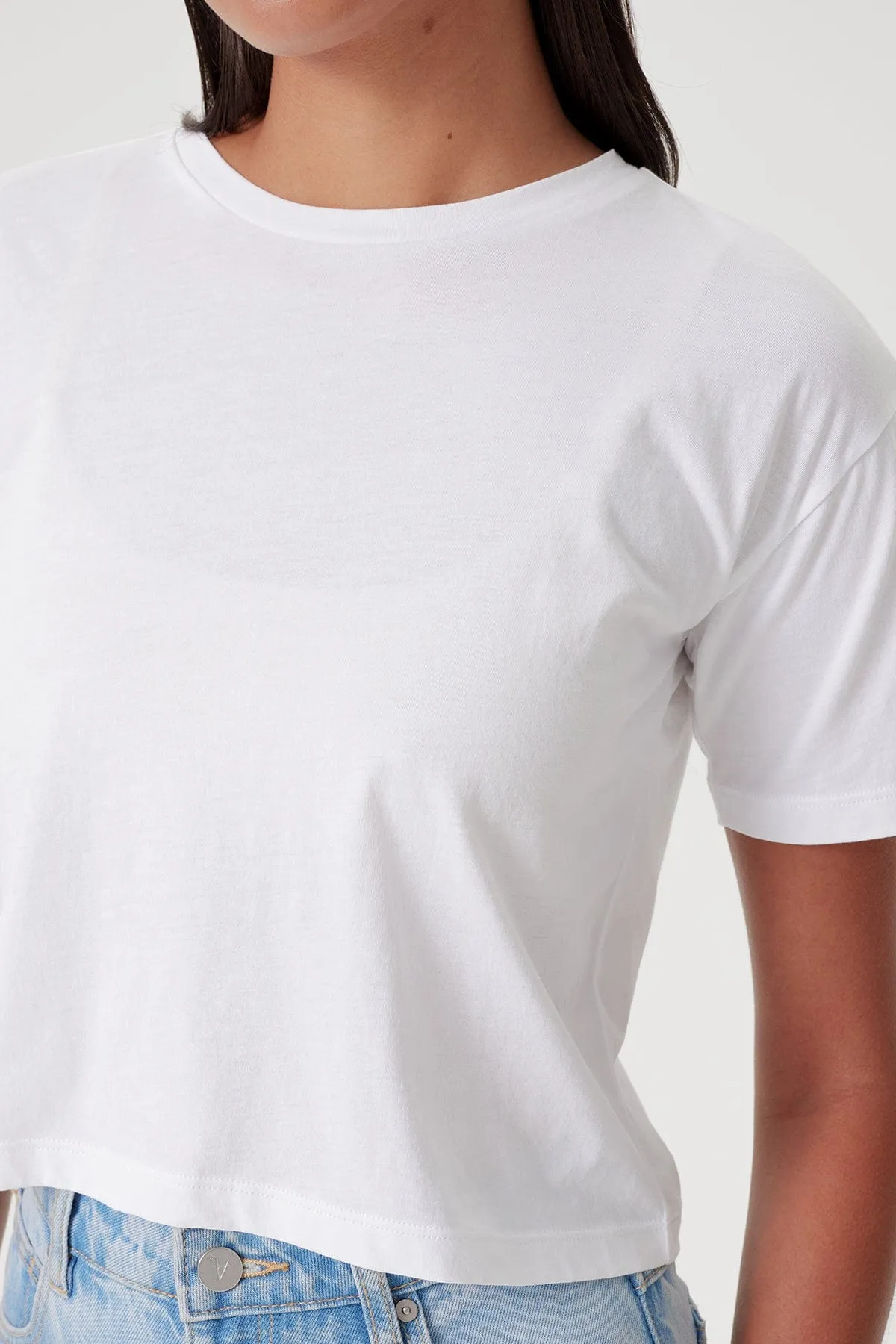 Organic Crop Girlfriend Tee sold by Goldie Tees product image thumbnail 3