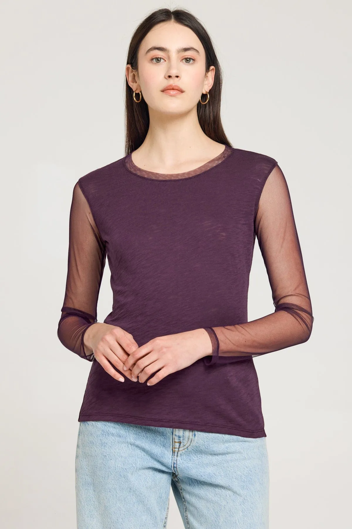 Tulle Long Sleeve Tee sold by Goldie Tees