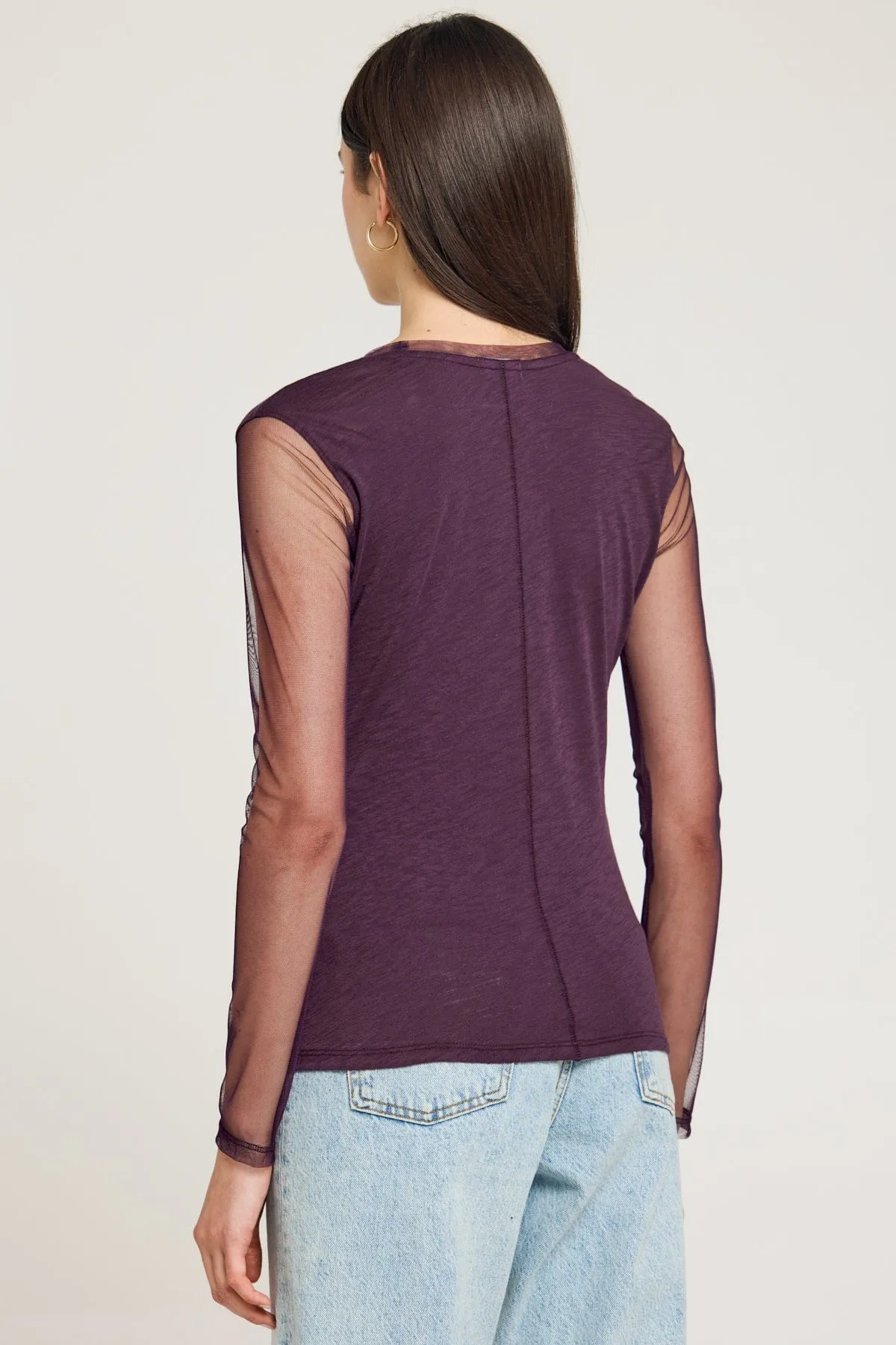 Tulle Long Sleeve Tee sold by Goldie Tees product image thumbnail 2