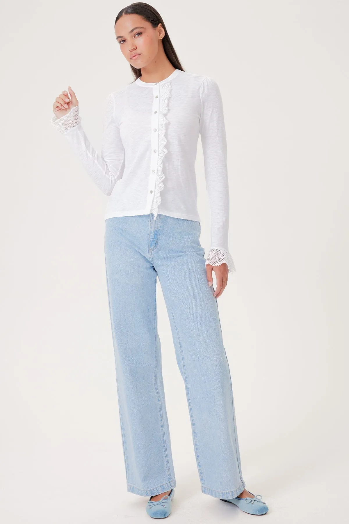 Isabel Ruffle Shirt sold by Goldie Tees product image thumbnail 2