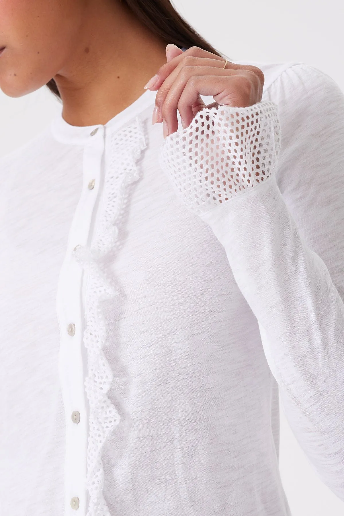 Isabel Ruffle Shirt sold by Goldie Tees product image thumbnail 3